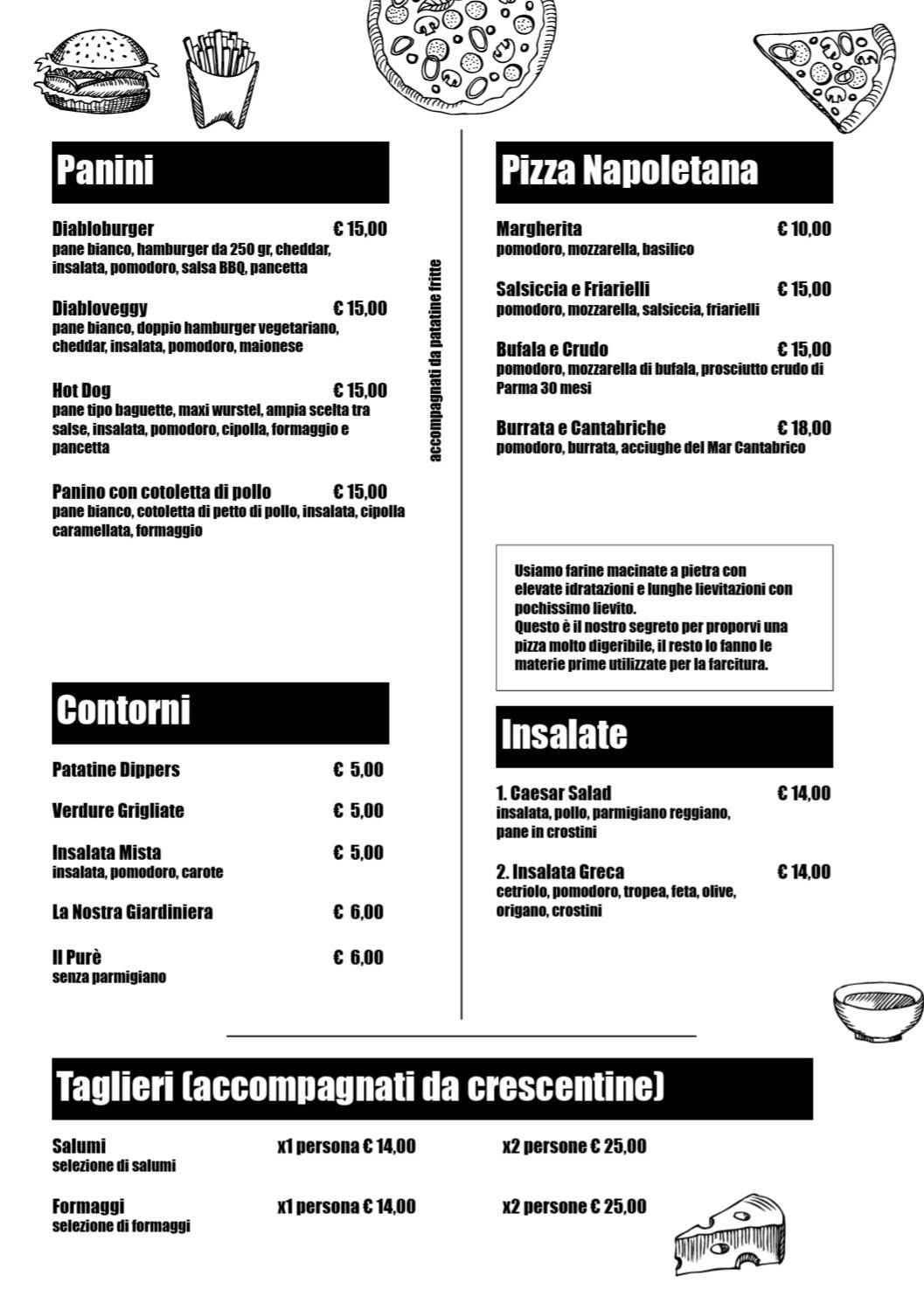 Menu 1 Menu della prima pagina